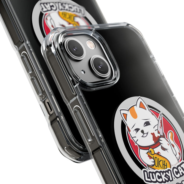 Magnetic Clear Impact Cases Lucky Cat