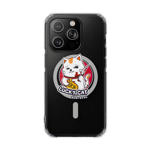 Magnetic Clear Impact Cases Lucky Cat