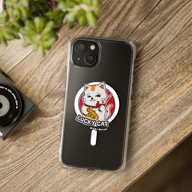 Magnetic Clear Impact Cases Lucky Cat