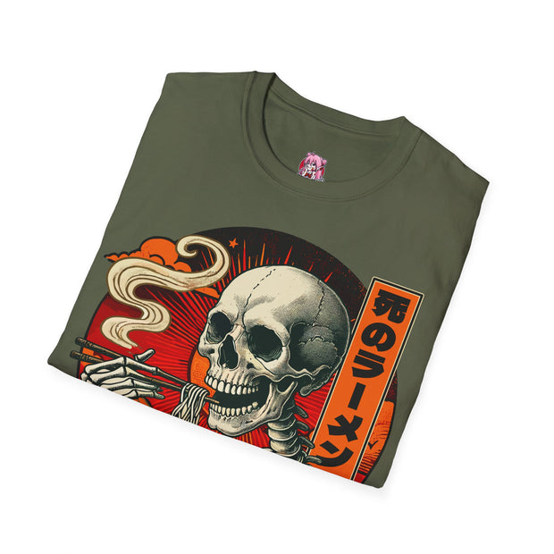 Anime Matrix halloween T-Shirt ramen eting sekeleton