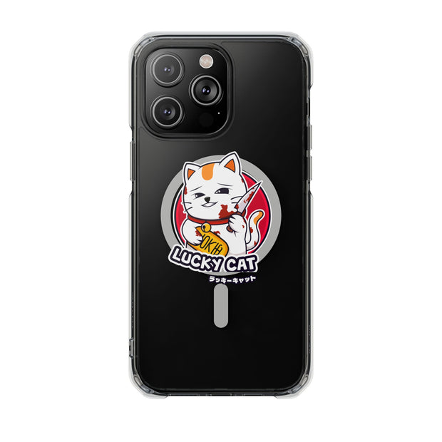 Magnetic Clear Impact Cases Lucky Cat