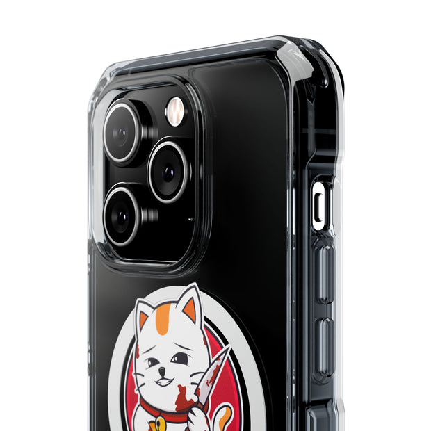 Magnetic Clear Impact Cases Lucky Cat