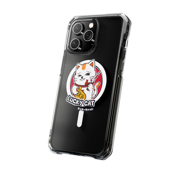 Magnetic Clear Impact Cases Lucky Cat