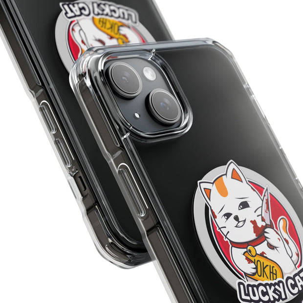 Magnetic Clear Impact Cases Lucky Cat