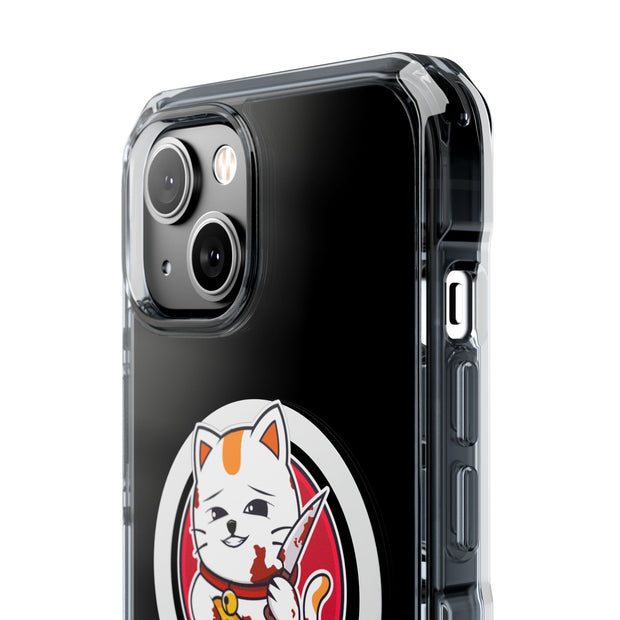 Magnetic Clear Impact Cases Lucky Cat