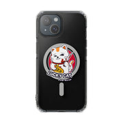 Magnetic Clear Impact Cases Lucky Cat