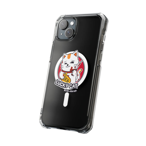 Magnetic Clear Impact Cases Lucky Cat