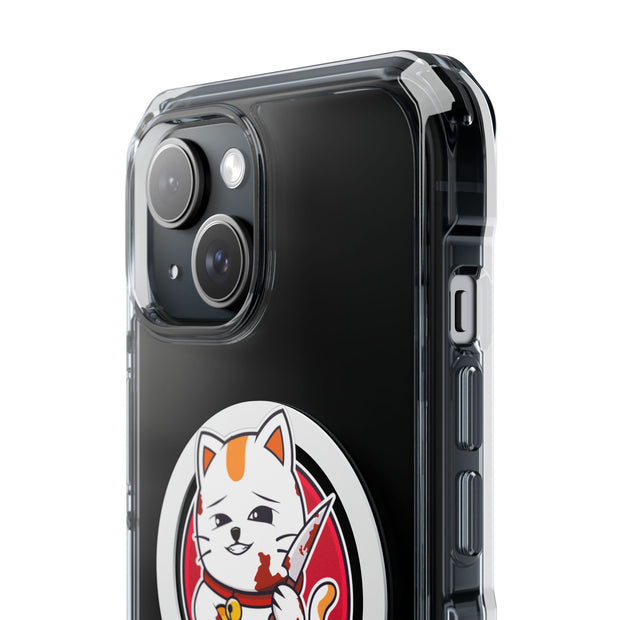 Magnetic Clear Impact Cases Lucky Cat