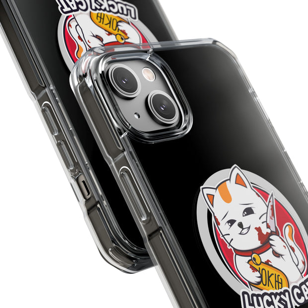 Magnetic Clear Impact Cases Lucky Cat