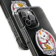 Magnetic Clear Impact Cases Lucky Cat