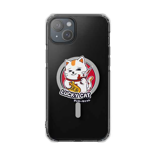 Magnetic Clear Impact Cases Lucky Cat