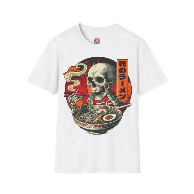 Anime Matrix halloween T-Shirt ramen eting sekeleton