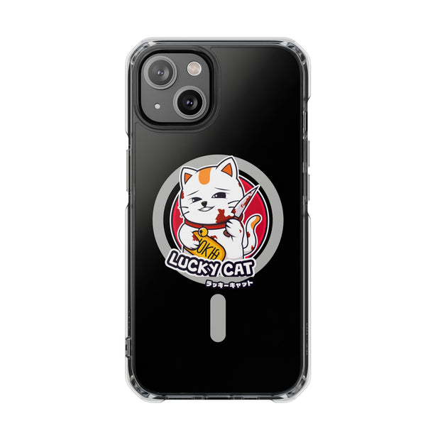 Magnetic Clear Impact Cases Lucky Cat