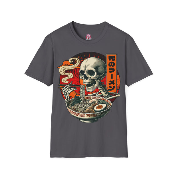 Anime Matrix halloween T-Shirt ramen eting sekeleton