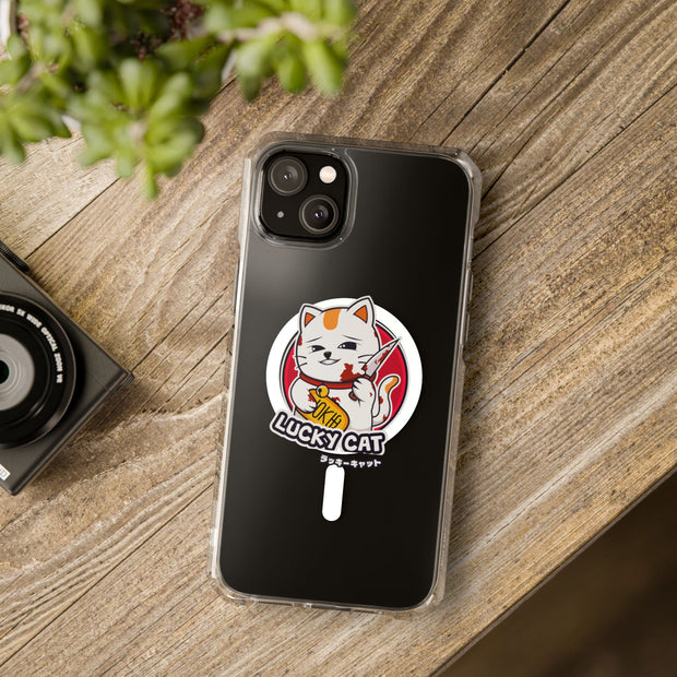 Magnetic Clear Impact Cases Lucky Cat