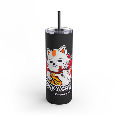 Lucky Cat Skinny Matte Tumbler 20oz - Anime Matrix