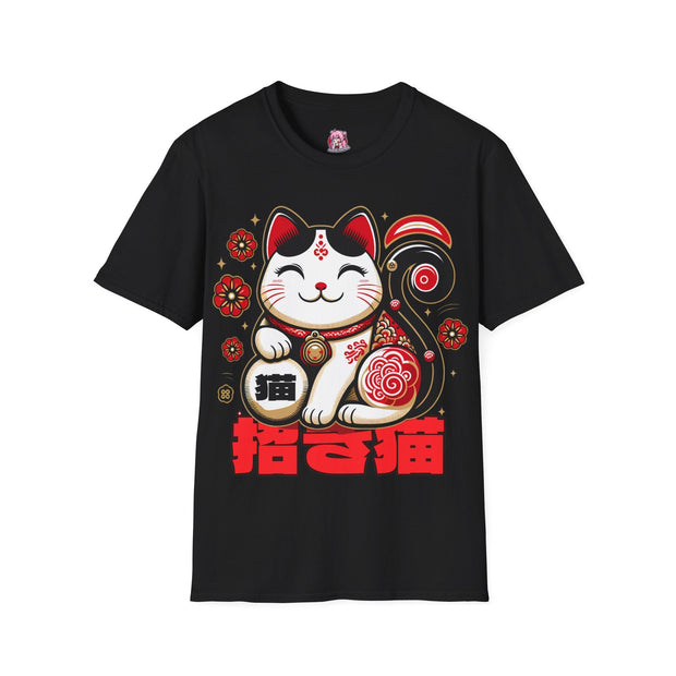 Smiling Summer Lucky cat T - Shirt - Anime Matrix