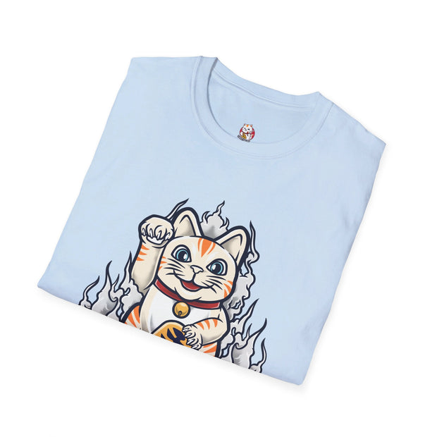 Unisex Japan Lucky Cat T - Shirt - Anime Matrix