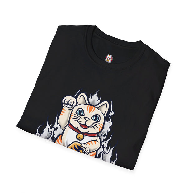 Unisex Japan Lucky Cat T - Shirt - Anime Matrix