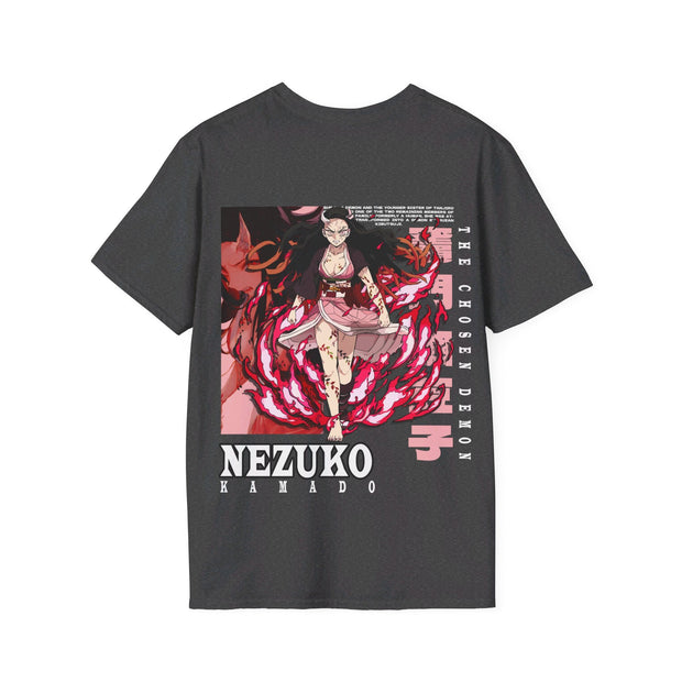 Unisex nezuko front back desgin T - Shirt - Anime Matrix