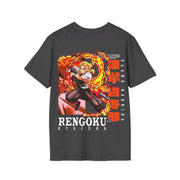 Unisex Rengoku front back desgin T - Shirt - Anime Matrix