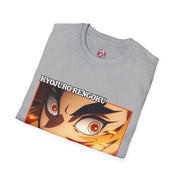 Unisex Rengoku front back desgin T - Shirt - Anime Matrix