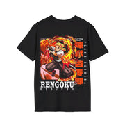 Unisex Rengoku front back desgin T - Shirt - Anime Matrix