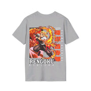 Unisex Rengoku front back desgin T - Shirt - Anime Matrix